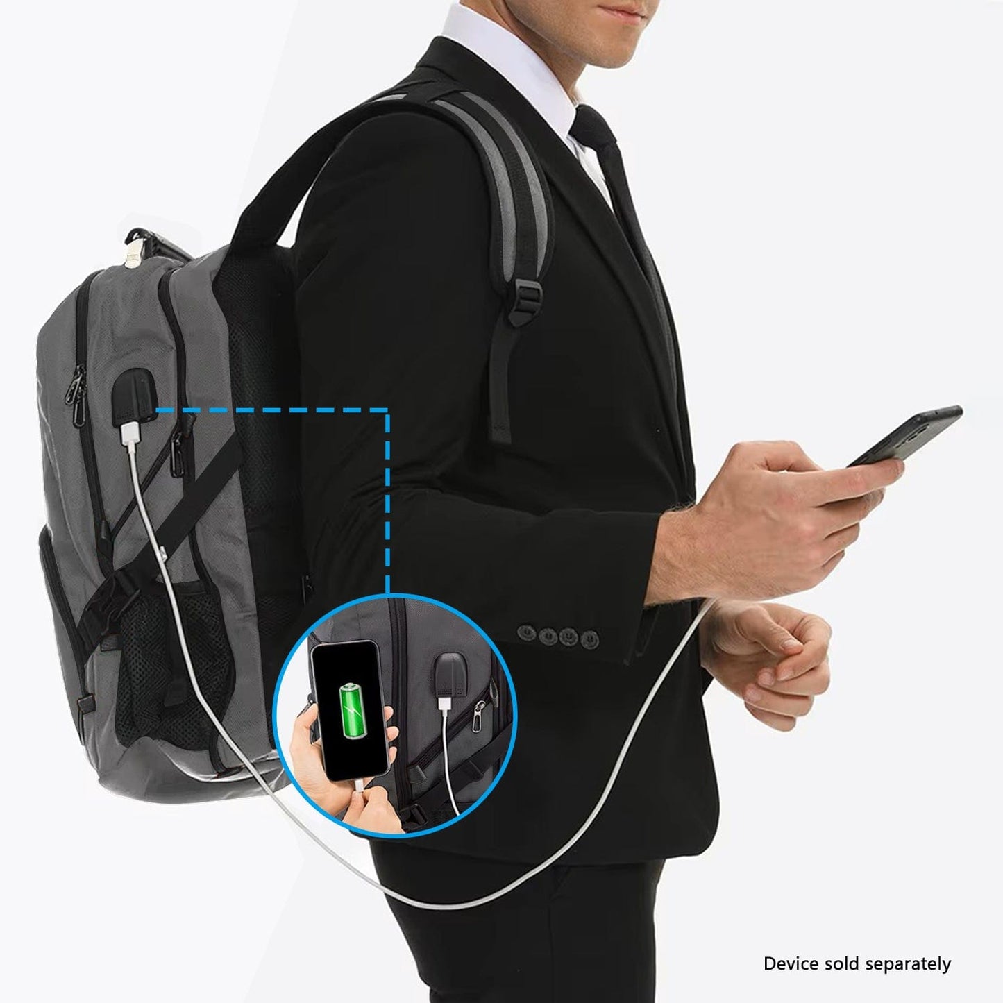 Sahara Anti-Theft Travel Laptop Backpack | USB Charging | Fits up to 17.3" | 4 Colors