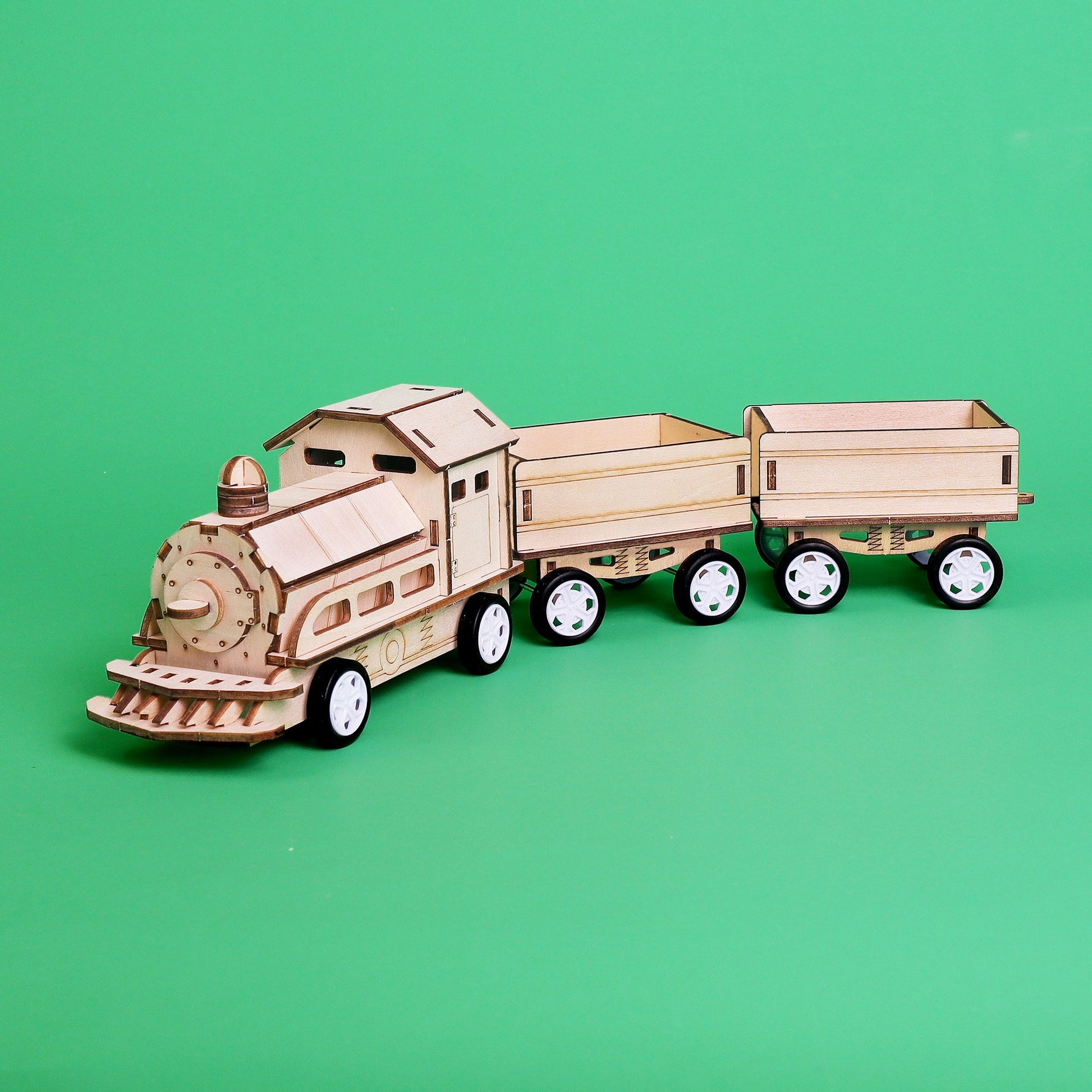 Train DIY Kit | Motor-Driven Engineering STEM Toy for Kids 8+ - Niksstuff