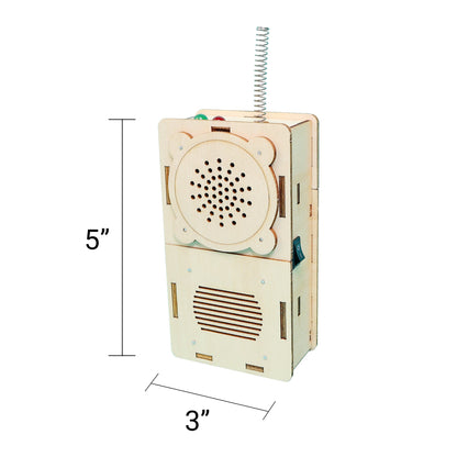 Build & Learn Walkie Talkie STEM Kit | Set of 2 | Ages 8+ - Niksstuff
