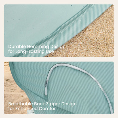 Tiny Land Kids Beach Tent Set with Sand Toys, UV Protection and Sandbag Anchors