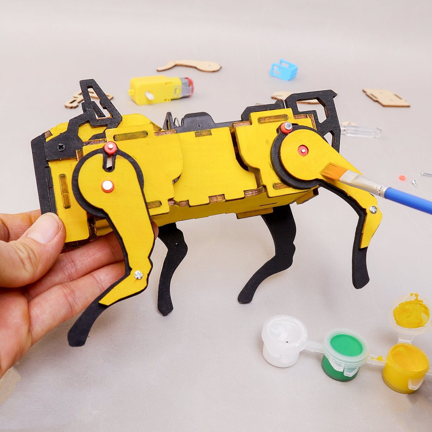 Robot Dog STEM Kit | Sound-Activated DIY Toy for Kids Ages 8+ - Niksstuff