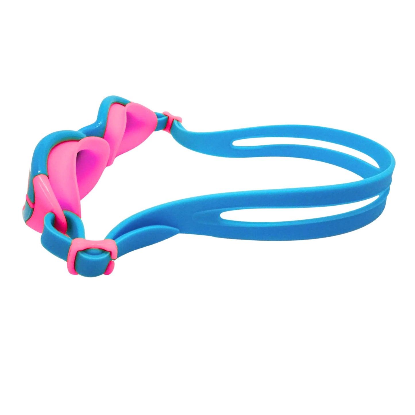 Palantic Jr. Silicone Swim Goggles | Anti-Fog Lenses | Kids & Narrow-Face Adults | Blue/Pink - Niksstuff