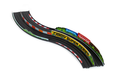 Expansion Pack: 60° Turn | Candylab ROADWORKS Track | 2ft Two-Lane 60° Turns | Ages 3+ | Compatible with 1:64 Diecast - Niksstuff
