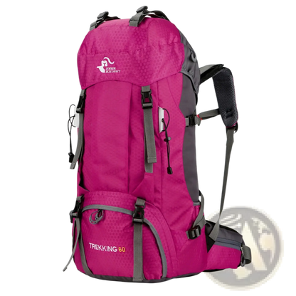 60L Hiking Backpack | Durable Oxford Fabric | Trekking & Mountaineering | 6 Colors