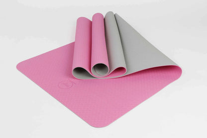 2-Tone TPE Premium Yoga Mat – Non-Slip, Eco-Friendly, 4mm
