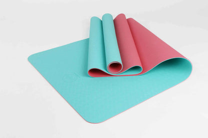 2-Tone TPE Premium Yoga Mat – Non-Slip, Eco-Friendly, 4mm