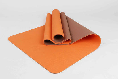 2-Tone TPE Premium Yoga Mat – Non-Slip, Eco-Friendly, 4mm