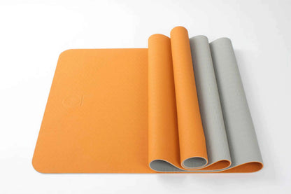 2-Tone TPE Premium Yoga Mat – Non-Slip, Eco-Friendly, 4mm