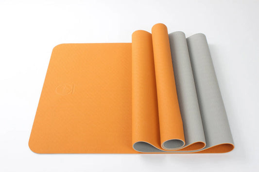 2-Tone TPE Premium Yoga Mat – Non-Slip, Eco-Friendly, 4mm