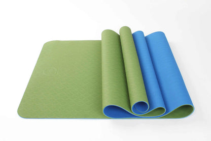 2-Tone TPE Premium Yoga Mat – Non-Slip, Eco-Friendly, 4mm