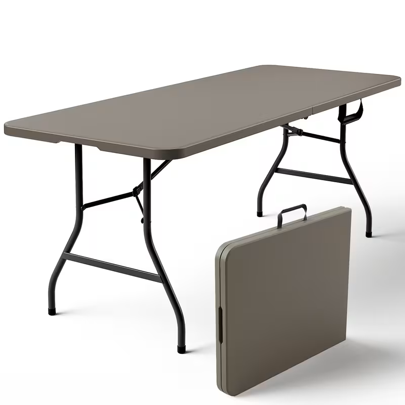 Portable Plastic Folding Table | 2.5, 4, 6 & 8 Foot Sizes | Indoor & Outdoor