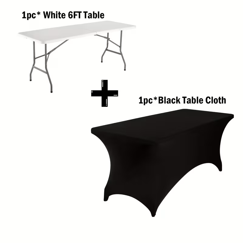 Portable Plastic Folding Table | 2.5, 4, 6 & 8 Foot Sizes | Indoor & Outdoor