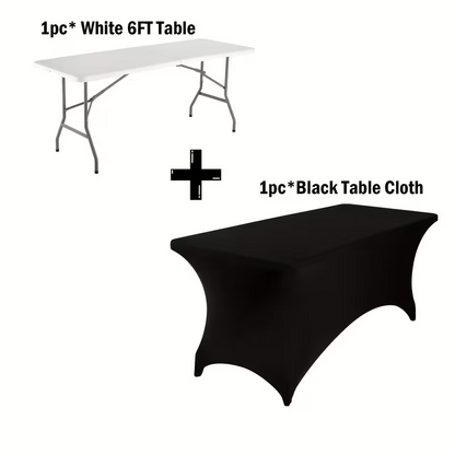 Portable Plastic Folding Table | 2.5, 4, 6 & 8 Foot Sizes | Indoor & Outdoor