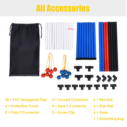 Ladder Ball Toss Game with Bolas, Score Tracker and Carry Bag