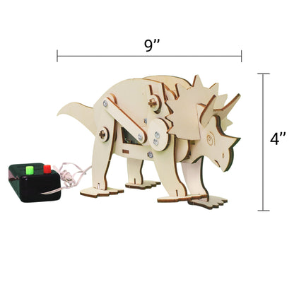 Triceratops Robot DIY Kit | Educational STEM Toy for Kids 8+ - Niksstuff