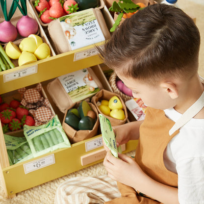 Tiny Land Organic Wooden Play Food Set - 4 Themes