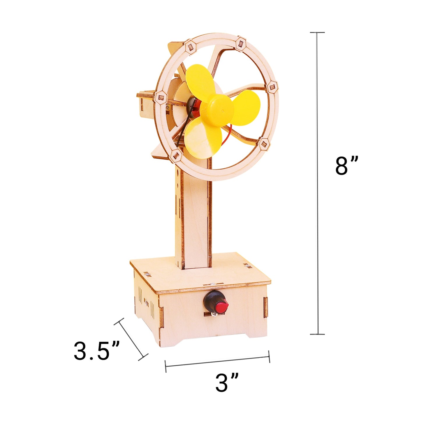 Oscillating Fan DIY Kit | Aerodynamics STEM Toy for Kids Ages 10+ - Niksstuff