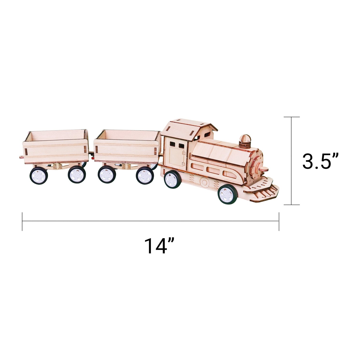 Train DIY Kit | Motor-Driven Engineering STEM Toy for Kids 8+ - Niksstuff