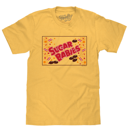 Sugar Babies Caramel Candy Logo T-Shirt – Banana Yellow