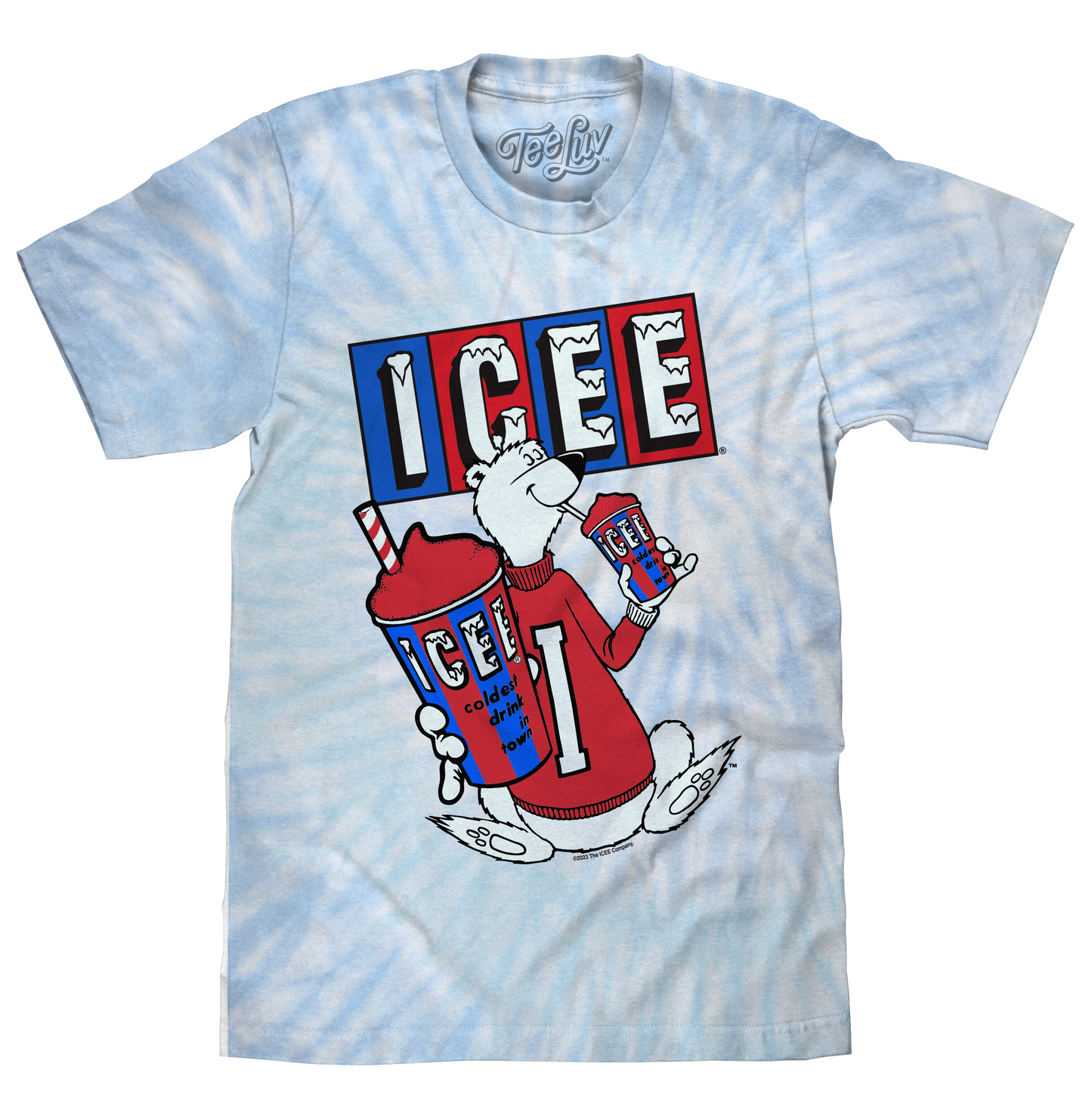 ICEE Polar Bear Logo T-Shirt – Blue & Purple Tie Dye