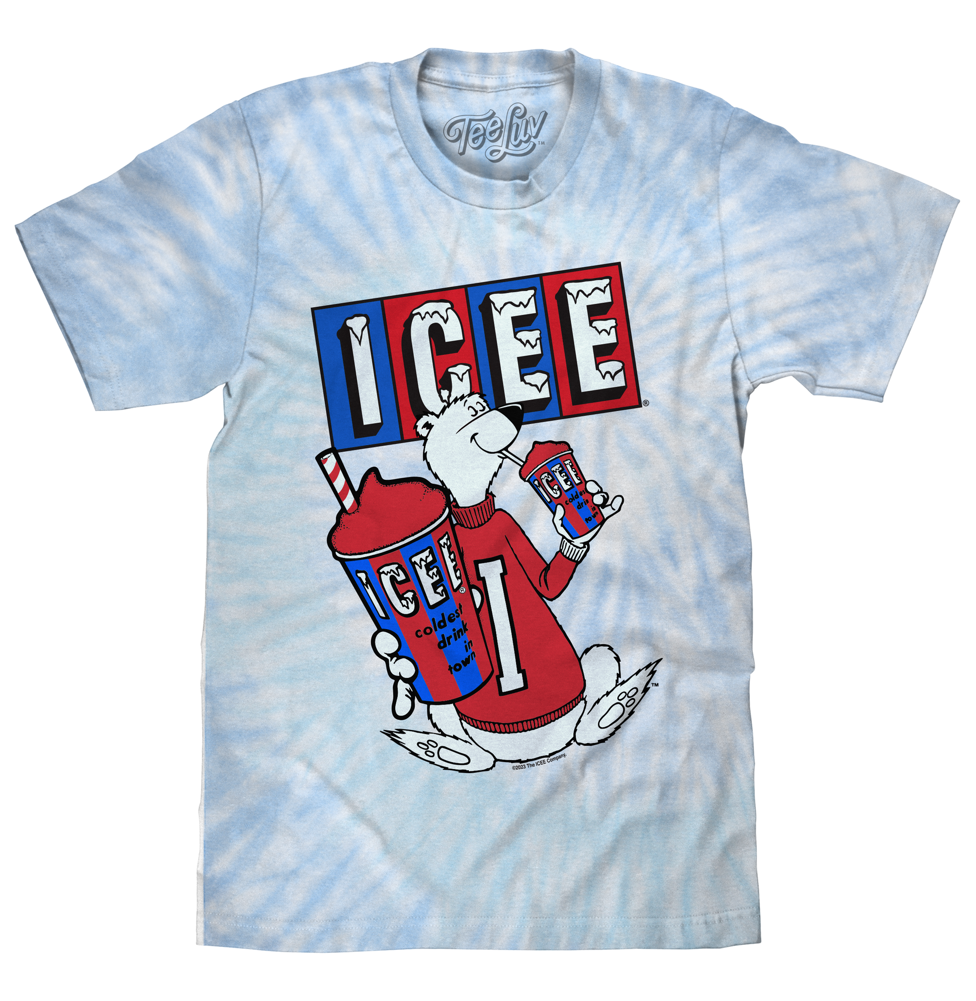 ICEE Polar Bear Logo T-Shirt – Blue & Purple Tie Dye