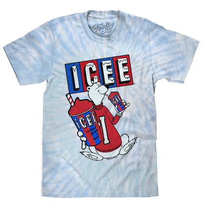 ICEE Polar Bear Logo T-Shirt – Blue & Purple Tie Dye