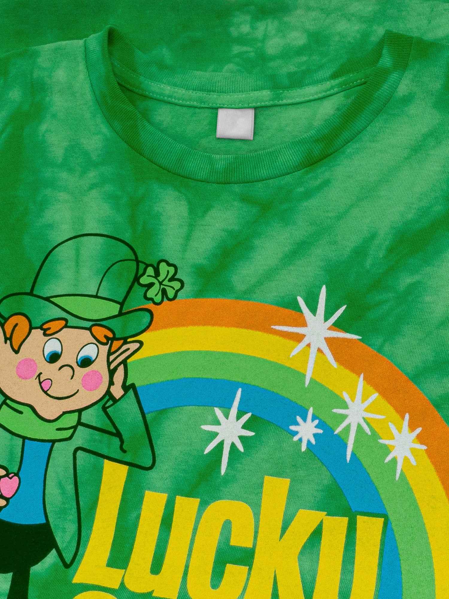 Lucky Charms Lucky the Leprechaun T-Shirt – Kelly Green Tie Dye