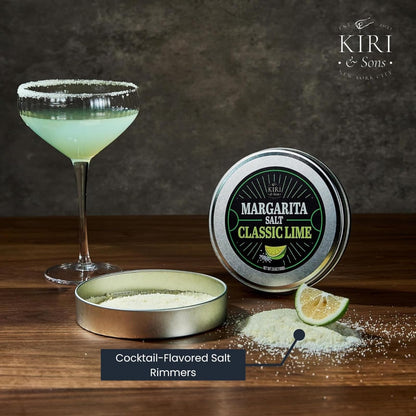 Kiri & Sons Margarita Salt Rimmer 3-Pack – Classic Lime, Chili Lime & Jalapeño Citrus | Gift Set