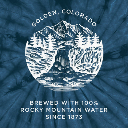 Coors Banquet Double-Sided Graphic T-Shirt – Navy Spider Tie Dye