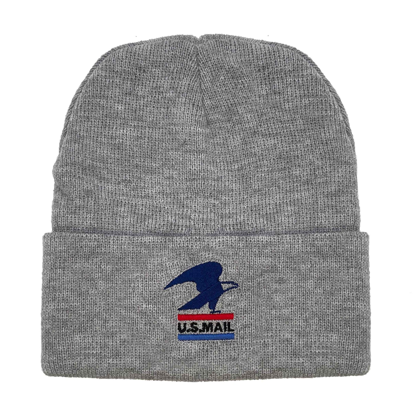 USPS Standing Eagle U.S. Mail Embroidered Cuffed Beanie | Gray
