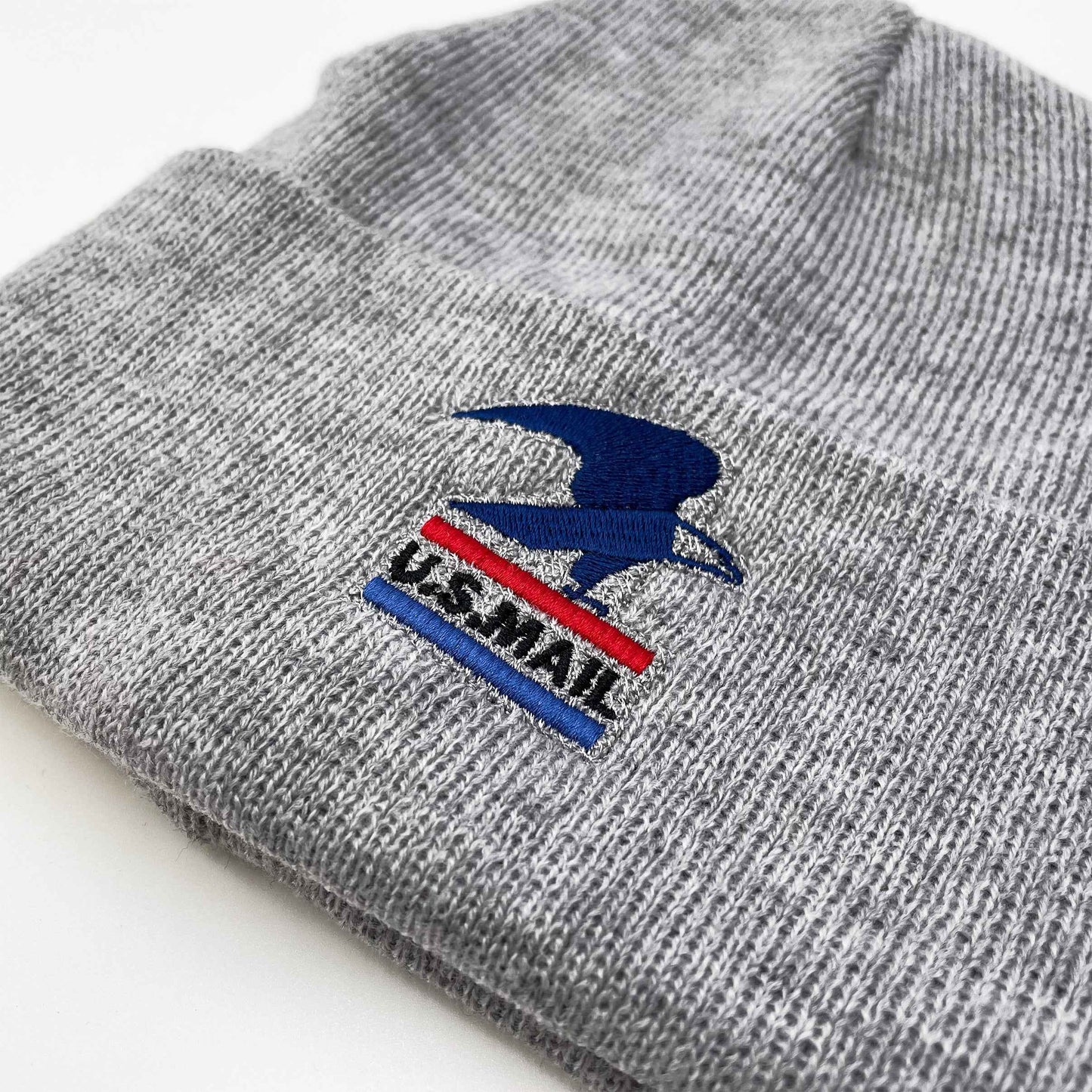 USPS Standing Eagle U.S. Mail Embroidered Cuffed Beanie | Gray
