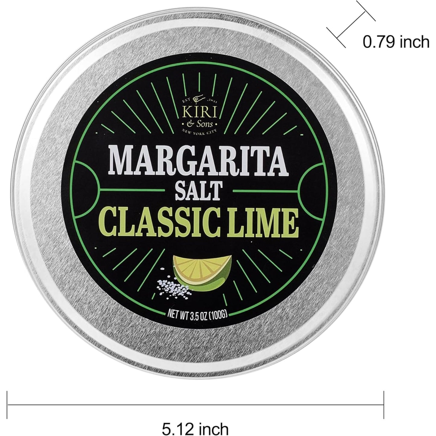 Kiri & Sons Margarita Salt Rimmer 3-Pack – Classic Lime, Chili Lime & Jalapeño Citrus | Gift Set