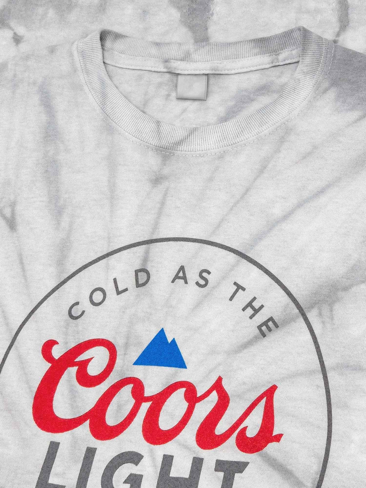 Coors Light 'Cold As The Rockies' T-Shirt – Silver Spider Tie Dye