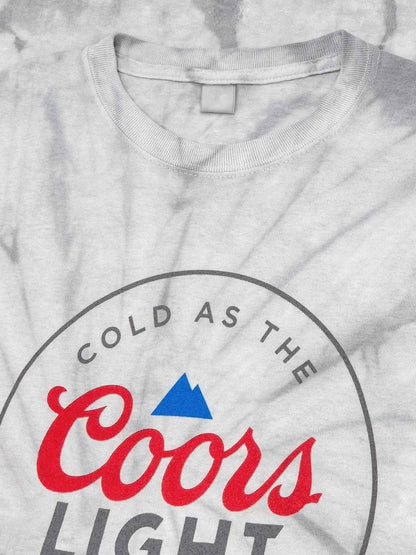 Coors Light 'Cold As The Rockies' T-Shirt – Silver Spider Tie Dye