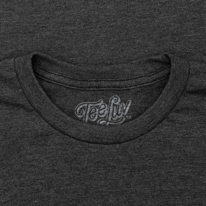 Charcoal crew neck T-shirt with TeF... logo at neckline