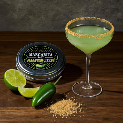 Kiri & Sons Margarita Salt Rimmer 3-Pack – Classic Lime, Chili Lime & Jalapeño Citrus | Gift Set