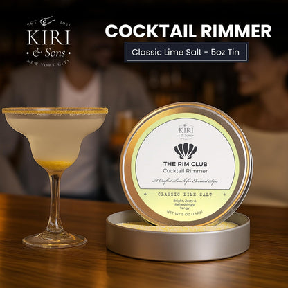 Kiri & Sons Classic Lime Margarita Salt Rimmer – Cocktail Rim Salt | 5oz Tin