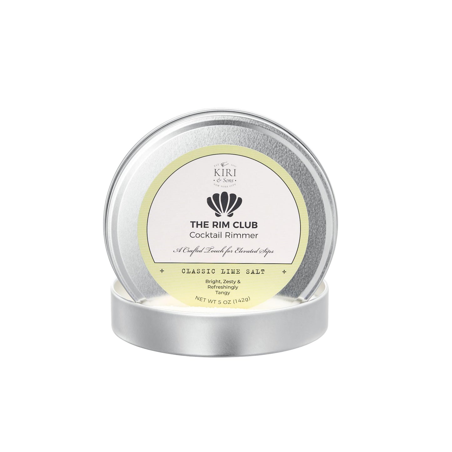 Kiri & Sons Classic Lime Margarita Salt Rimmer – Cocktail Rim Salt | 5oz Tin