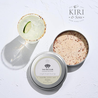 Kiri & Sons Jalapeño Citrus Margarita Salt Rimmer – Spicy Cocktail Rim Salt | 5oz Tin