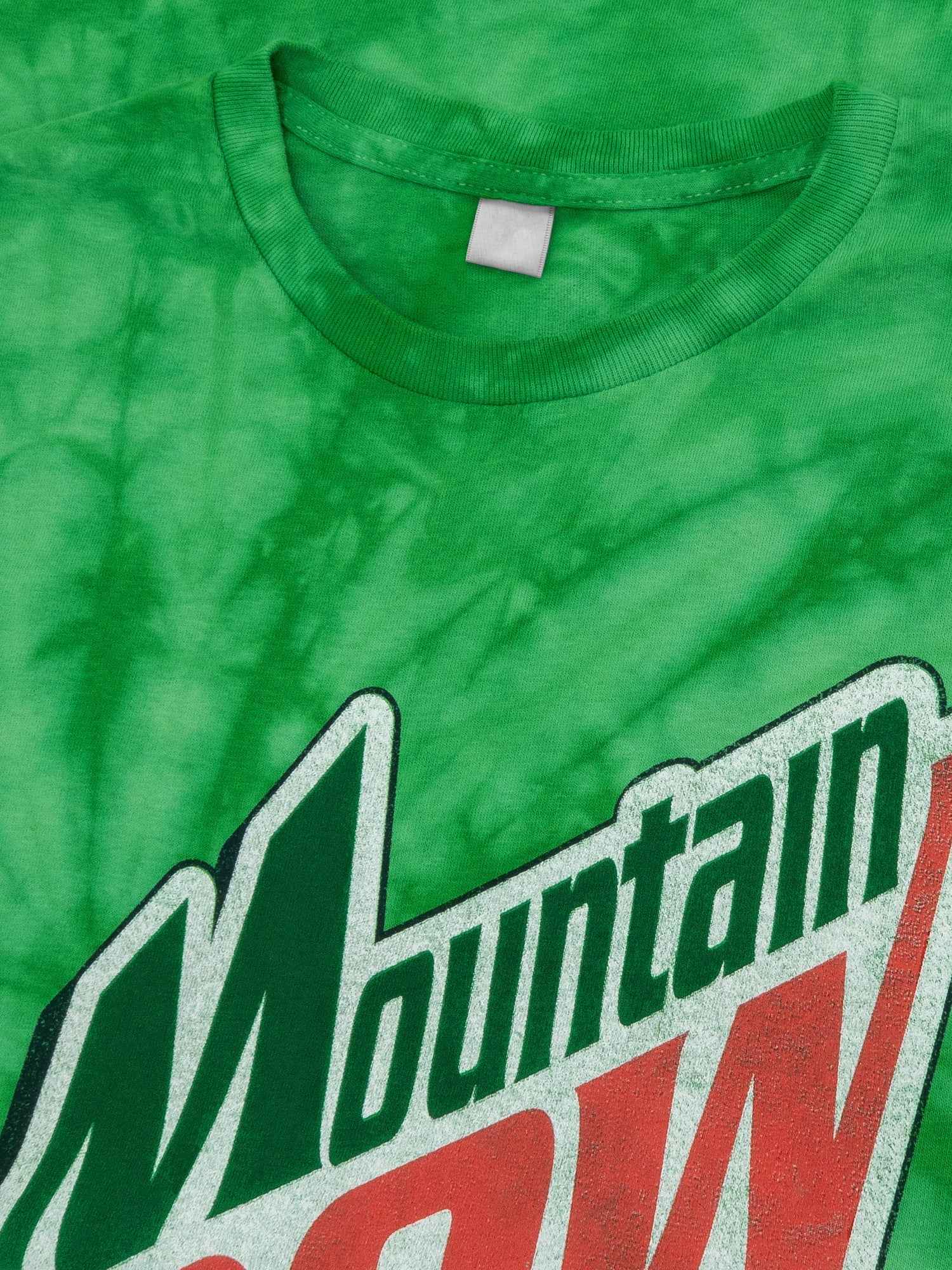 Mountain Dew Retro Logo T-Shirt – Kelly Green Spider Tie Dye
