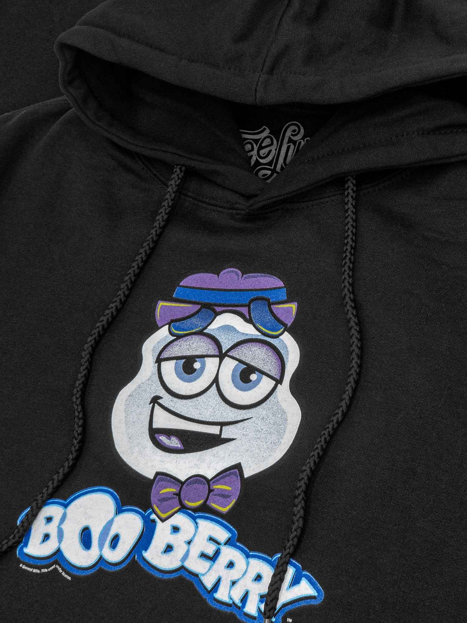 Boo Berry Monster Cereal Mascot Pullover Hoodie – Black
