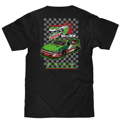 Mountain Dew 'Do The Dew' Racing Double-Sided T-Shirt – Black