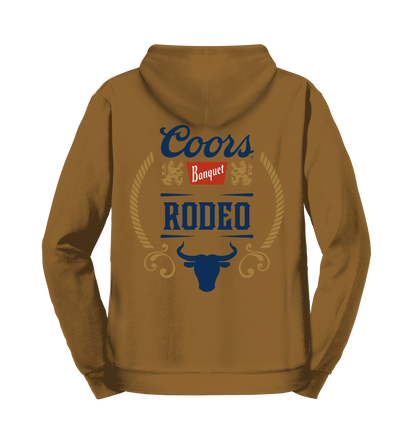 Coors Banquet Rodeo Bull Pullover Hoodie – Brown