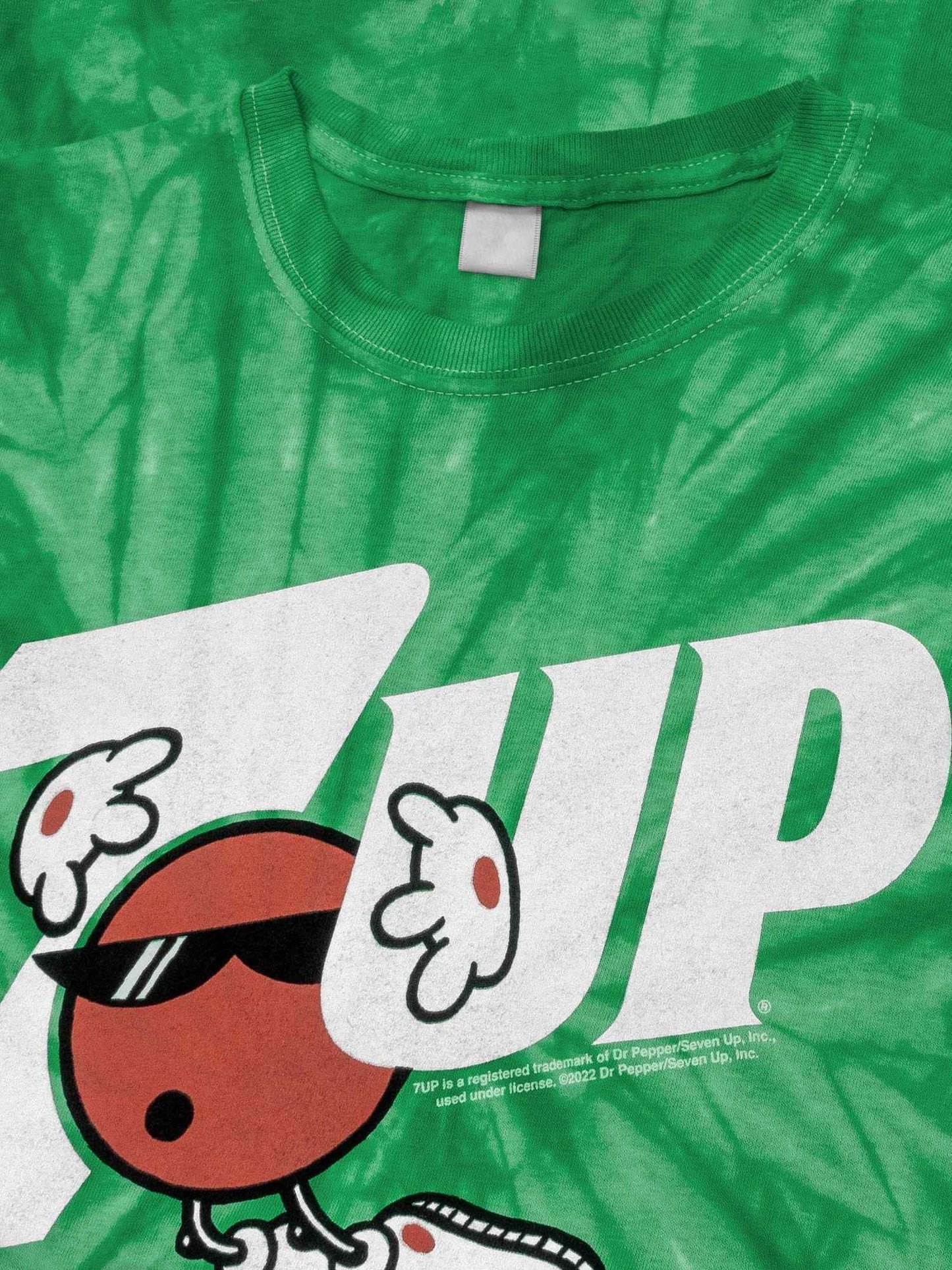 7UP Cool Spot Logo T-Shirt – Kelly Green Spider Tie Dye