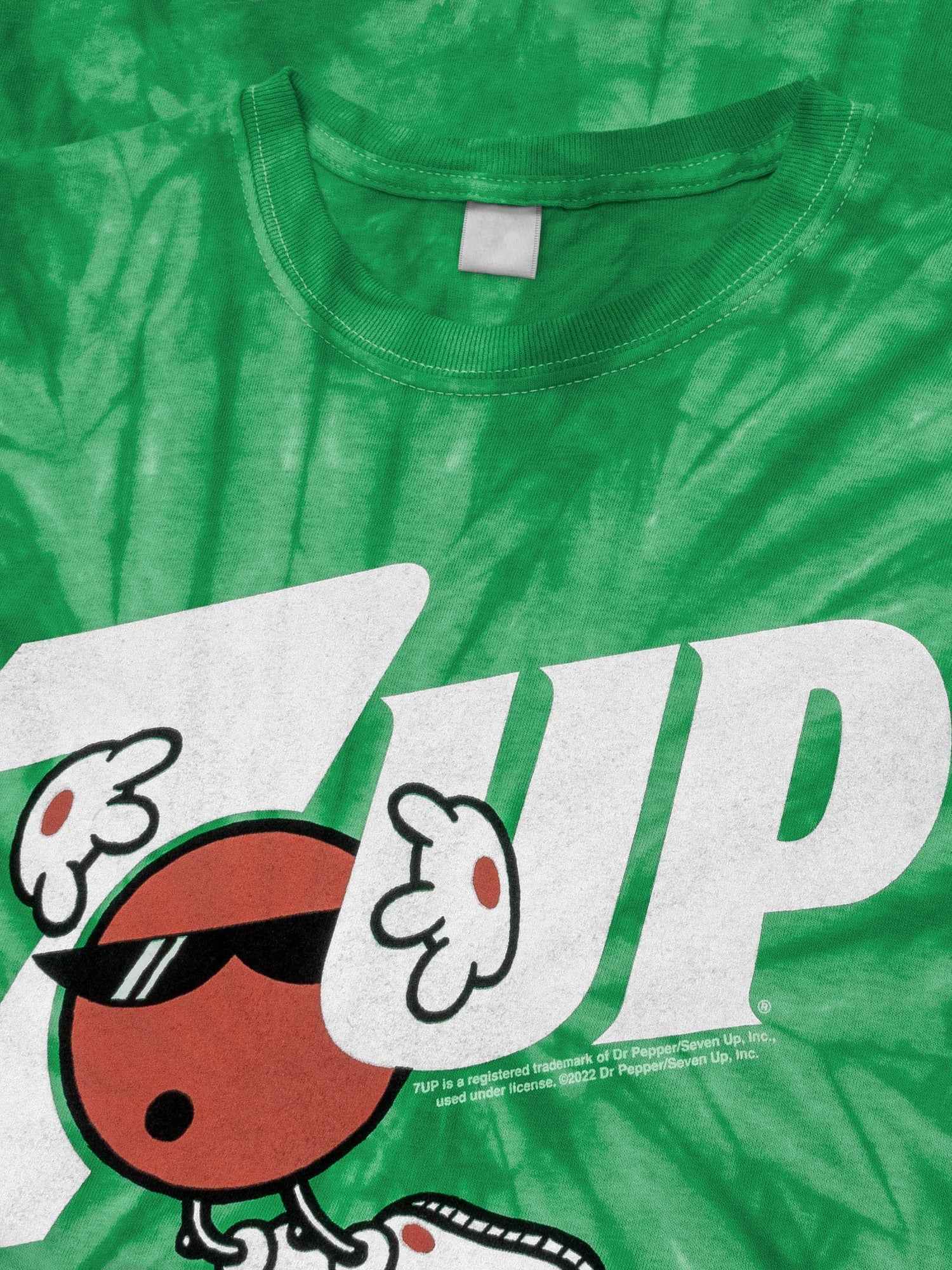 7UP Cool Spot Logo T-Shirt – Kelly Green Spider Tie Dye