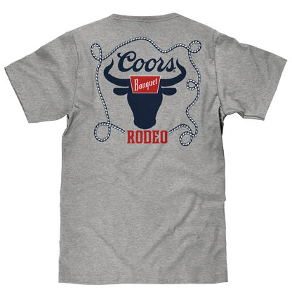 Coors Banquet Rodeo Bull Double-Sided T-Shirt – Athletic Heather