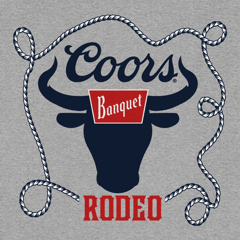Coors Banquet Rodeo Bull Double-Sided T-Shirt – Athletic Heather