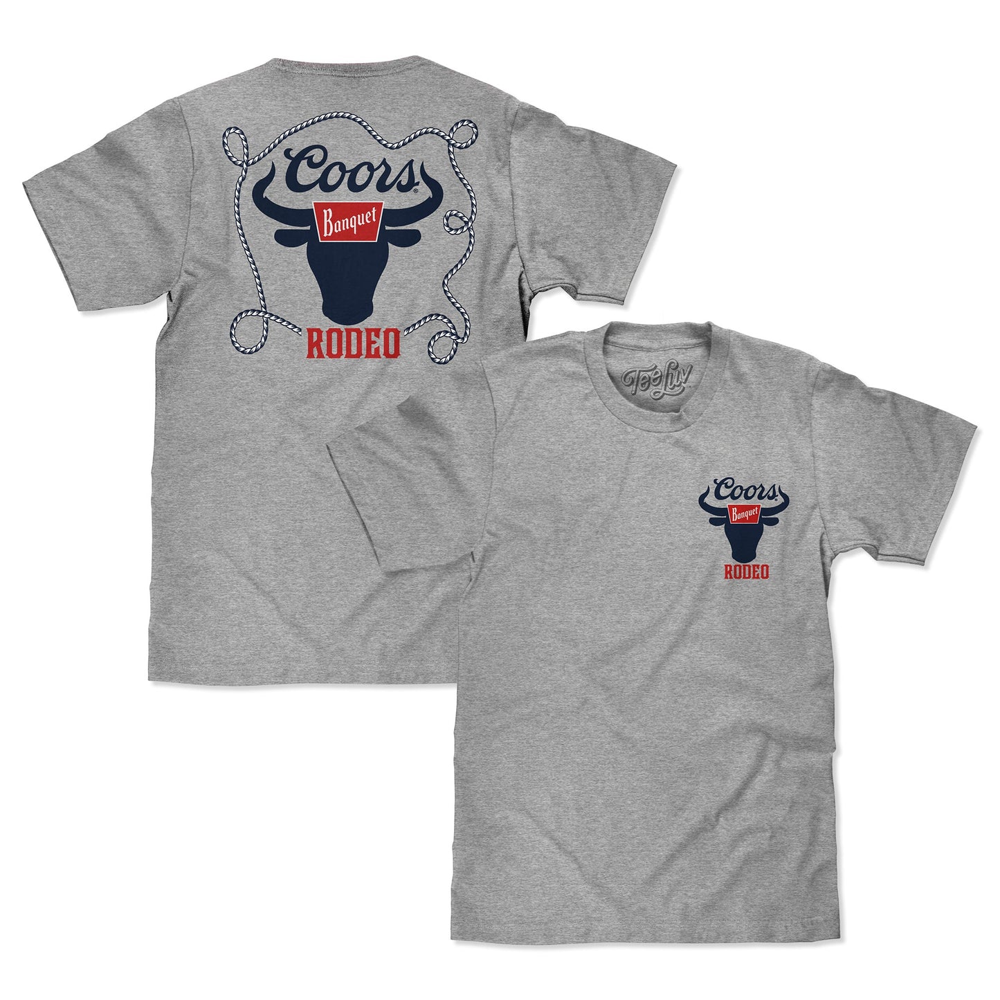 Coors Banquet Rodeo Bull Double-Sided T-Shirt – Athletic Heather