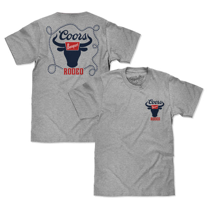 Coors Banquet Rodeo Bull Double-Sided T-Shirt – Athletic Heather
