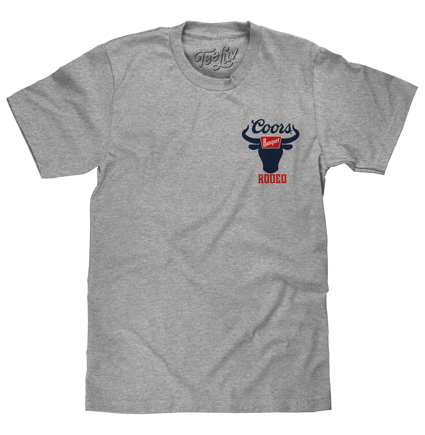Coors Banquet Rodeo Bull Double-Sided T-Shirt – Athletic Heather